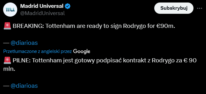 Będzie oferta 90 MLN EURO za gwiazdę Realu Madryt od...